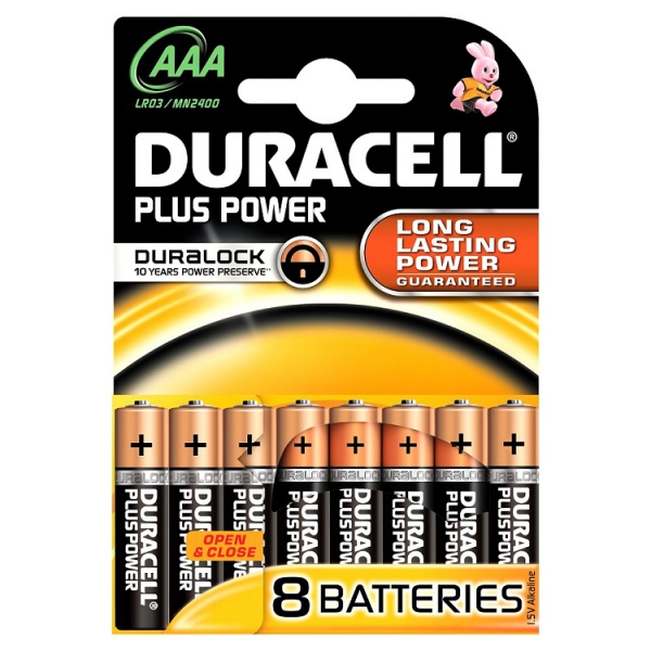 Duracell Batterijen Plus Power AAA LR03 MN2400 Groen